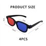 lunettes 3D rouges et bleues