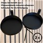 js3dmanufaktur Lot de 2 plateaux pour plantes Support de plantes Anneau de plante Pot de fleurs Plante pour mur Panneaux acousti