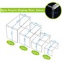 VFANDV 8 Pièces Présentoir en Acrylique Transparent, Présentoir Support Multifonction 4 Tailles pour Cupcakes Desserts Cosmétiqu