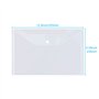 GOYADA Lot de 48 Pochette Porte Document A4 Transparente, Pochette Plastique A4 en Polypropylène avec Bouton pour l'organisation