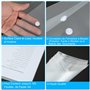 GOYADA Lot de 48 Pochette Porte Document A4 Transparente, Pochette Plastique A4 en Polypropylène avec Bouton pour l'organisation