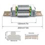 WJUAN Kit de Blocs de Connexion pour Rail DIN UK/ MBKK2.5 Borniers pour rail DIN, Barrette de Connexion, Bornier à Travers le Ki