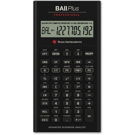 Texas Instruments BA II Plus Professional Calculatrice