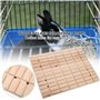 TOPINCN Pets Griffes Griffoir Lapin En Bois Hamster écureuil Play Jouet Scratch Cage Outil Du Pont De Meulage Ornement Fournitur
