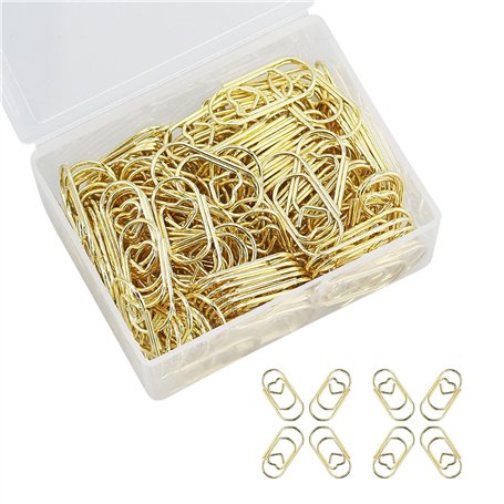 Lot de 140 mini trombones en forme de cœur pour bureau