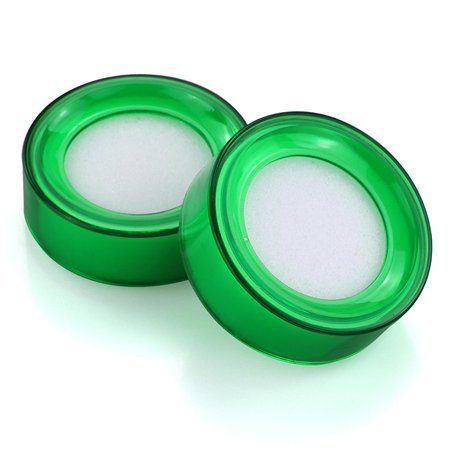 Lot de 2 humidificateurs de doigts colorés - Éponge ronde pour le comptage des espèces