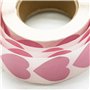 Lot de 500 autocollants en forme de cœur colorés de 25 mm - Étiquettes autocollantes en forme de cœur pour le codage - Autocolla