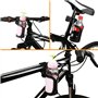 AOBETAK Porte-bouteille de vélo - 360 degrés de rotation - Noir - Compatible avec vélos, VTT, landaus et fauteuils roulants