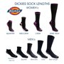 Dickies Dri-Tech Lot de Chaussettes pour Femme avec contrôle de l'humidité, Noir chiné (12 Paires), 24