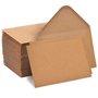 Lot de 100 enveloppes vintage en papier kraft - Format C6 (16 x 11 cm) - Avec fermeture humide - Rabat pointu sans fenêtre - Pou