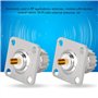 Topiky 2PCS UHF Femelle SO239 Jack 4 Trous Socket Panel Châssis Montage RF Coaxial Adaptateur Coaxial Connecteur