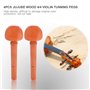 4 Pcs Chevilles de Réglage pour Violon Fiddle Tuning Pegs Partie Instrument à Cordes pour Violon 4/4