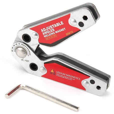 Broco Welding Support magnétique 20 ° -200 ° Angles réglables Aimant de soudage Porte-soudage magnétique Accessoires d’outils de
