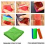 Woohome 17 PCS Silicone Moule de Outil, Kit de Polissage de Résine, Papiers Abrasifs, Blocs de Polissage, Chiffon de Polissage, 