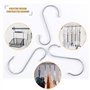 Lot de 16 Crochets en S de suspension multifonctions Crochets en forme de S en acier inoxydable Crochet S pour salle de bains ch