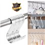 Lot de 10 Crochets en S de suspension multifonctions Crochets en forme de S en acier inoxydable Crochet S pour salle de bains ch