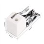 Accessoire pour Machine à Coudre Pied-de-biche à Clip latéral pour surjet, Pied-de-biche pour surjet avec Clip de Coupe pour Mac