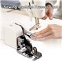 Accessoire pour Machine à Coudre Pied-de-biche à Clip latéral pour surjet, Pied-de-biche pour surjet avec Clip de Coupe pour Mac