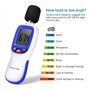 Sonomètre Ejoyous, Portable Digital Decibel Meter Mesure du Bruit Audio 30-130dBA, mA Pour le Contrôle de la Qualité Sonore