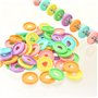 Bessy shop 90 Pièces Disques en Plastique Disques à Anneaux de Reliure Multicolores Disques d'Extension pour Ajouter des Pages S