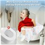 20 Pièces Protege Toilette Protege Cuvette WC Jetable Protection Toilettes Jetables Protege WC Jetable pour Enfants et Adultes p