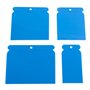 WOLMIK Lot de 4 couteaux à mastic en plastique multifonction pour lisser les surfaces