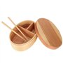 TOPINCN Box Lunch Containers Élégant Boîte À Japonaise Traditionnelle avec des Baguettes en Bois-Sushi