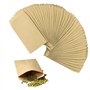 Rayong 100 PCS Enveloppe Vintage Kraft Petite Enveloppe Kraft Mini Cadeaux Enveloppes Marron Enveloppes kraft pour Bonbons Grain