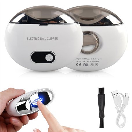 Coupe-ongles électrique 2 en 1 - Lime à ongles électrique - Coupe-ongles avec lumière - Pour bébés