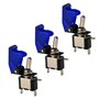 CESFONJER 3 x 12V 20A LED Bleu Interrupteurs Bascule