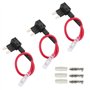 FULARR 3Pcs Premium Add-A-Circuit Fusible Tap Adaptateur, ACS Lame Style Porte-Fusible, avec Gratuits Mini Lame Fusibles X 15Pcs