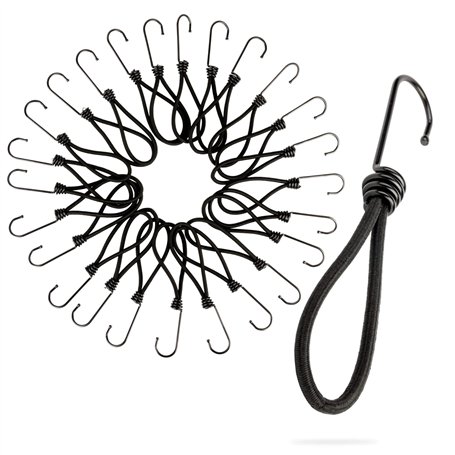 Brevanza 25 Pièces Tendeurs Elastique avec Crochets