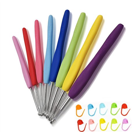 XIAOMAOMAO - Lot de 8 crochets en aluminium