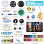 Kit Couture, 206 pcs de Mini Couture avancées DIY, kit de Couture Portable pour Les débutants, Les Voyageurs, la réparation de v