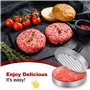 HEPAZ Presse à Burger,en Aluminium avec 100 Disques de Cire Presses à Hamburger, pour Hamburger, Patties, BBQ, Presse à Burger a