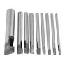 9Pcs Poinçon Creux, DIY Outillage Poinçon en Forme Trou Creux Punch en métal, Maroquinerie Artisanat Travail pour Ceinture, Sac,