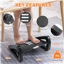 Banaone Repose-pieds de Bureau Ergonomique : Support Pied avec Massage, Cale Pied Bureau Ajustable en 6 Hauteurs, Confort et Cir