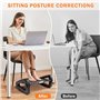 Banaone Repose-pieds de Bureau Ergonomique : Support Pied avec Massage, Cale Pied Bureau Ajustable en 6 Hauteurs, Confort et Cir