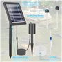 Weinsamkeit Pompe Solaire pour Bassin, 4W Pompe Bassin Solaire avec Batterie 2200mAh, 3 Mode, Pompe a Air Bassin avec Tube à Oxy