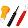 LINAERSHAO 3 Pièces Outil de Réparation de Boîtier de Montre,Couteau Ouvre-Montre,kit de réparation de kit d'outils de Montre,po