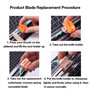 4 Unités, Lame massicot Lames de rechange originales pour massicots,pour Coupe-papier avec Fusible de Sécurité pour Coupe-papier