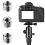 Lot De 6 Adaptateurs De Filetage Pour TréPied D'Appareil Photo, Adaptateur De Filetage 1/4" à 3/8 Pour Adaptateur De TréPied, Vi