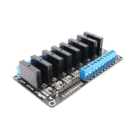 DollaTek 5V 8-Channel Solid State Relay Déclencheur de haut niveau SSR Module Board pour Arduino ARM DSP PIC avec fusible résist