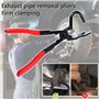 BUOSHUO Pince de retrait pour caoutchouc d'échappement, outil pour enlever le crochet silencieux pour pot d'échappement de voitu