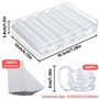 FORYNXHWIN Lot de 100 Capsules de pièces de Monnaie de 30 MM avec 5 Tailles (17/20/25/27/30MM) étui de Porte-Monnaie en Mousse d