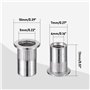 Pxyelec Lot de 100 M5 5 mm à tête plate en aluminium Rivet Écrou aveugle Insert Écrou