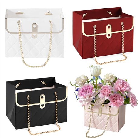 Lot de 4 sacs d'emballage floraux portables