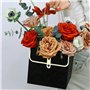 Lot de 4 sacs d'emballage floraux portables, boîtes cadeaux florales, sacs pour bouquet de fleurs, convient pour les anniversair