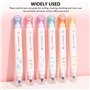 NYGGTYK Lot de 6 surligneurs Kawaii - Fournitures scolaires - Marqueurs à double extrémité - Surligneurs en forme d'animal - Sur