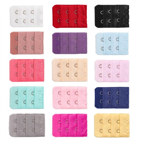 15 Pièces Bretelles D'extension De Soutien-Gorge Colorées